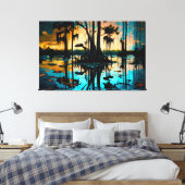 ザスワンプ、ルイジアナアート、ルイジアナ、ニューオーリンズ キャンバスプリント (インサイチュ (寝室))