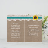 ザス素朴フラワー結婚ズコレクション – ティール（緑がかった色） (スタンド正面)