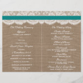 ザス素朴フラワー結婚ズコレクション – ティール（緑がかった色） (裏面)