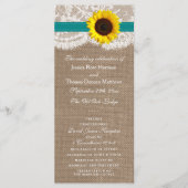 ザス素朴フラワー結婚ズコレクション – ティール（緑がかった色） プログラム (正面)