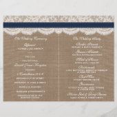 ザス素朴フラワー結婚ズコレクション – ネイビー (裏面)