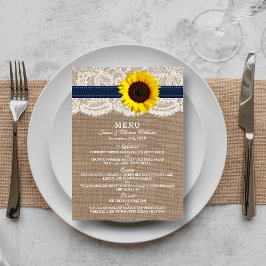 ザス素朴フラワー結婚ズコレクション – ネイビー メニュー