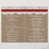 ザス素朴フラワー結婚ズコレクション – 赤 (裏面)