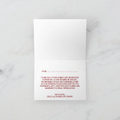 ザス素朴フラワー結婚ズコレクション – 赤 サンキューカード (内部)