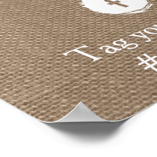 ザス素朴フラワー結婚ズコレクション – 赤 ポスター (角)