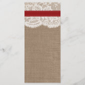 ザス素朴フラワー結婚ズコレクション – 赤 メニュー (裏面)