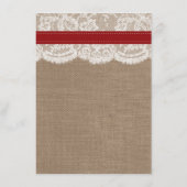 ザス素朴フラワー結婚ズコレクション – 赤 メニュー (裏面)