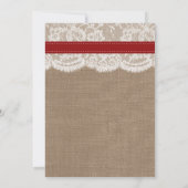 ザス素朴フラワー結婚ズコレクション – 赤 招待状 (裏面)