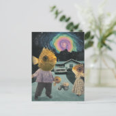 ザス間抜けリアル魚一家 ポストカード (スタンド正面)