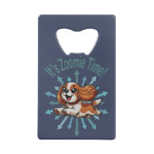 ザズゾミエタイムカバリエスパニエル犬 クレジットカード栓抜き (裏面)