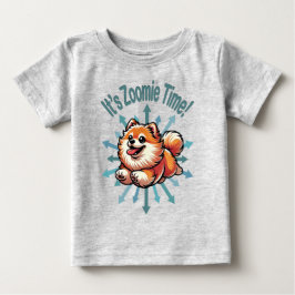 ザズゾミエタイムポメラニア犬 ベビーTシャツ