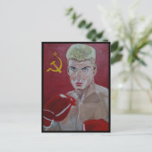 ザズバイロシアのアルフレッ絵を描ドキツネ収集可能 ポストカード (スタンド正面)