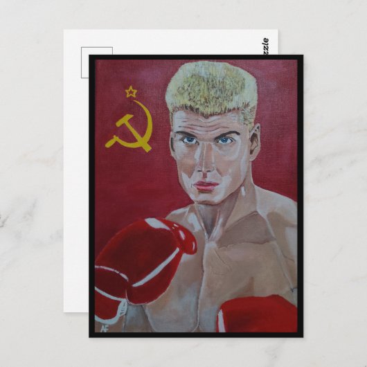 ザズバイロシアのアルフレッ絵を描ドキツネ収集可能 ポストカード (正面/裏面)