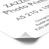 ザズルカスタムA5 21 x 15 cmフォトプリント フォトプリント (角)