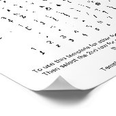 ザズルグランジフォントキャラクターシート ポスター (角)