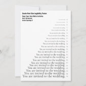 ザズルコモランフォントサイズの読み市松模様に込み 招待状 (正面)