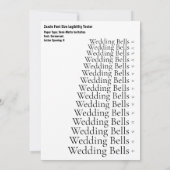 ザズルコモランフォントサイズの読み市松模様に込み 招待状 (裏面)