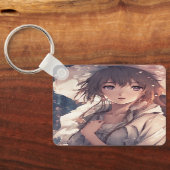 ザズルトレンディーアクリルユニークキーチェーンデザイン キーホルダー (裏面)