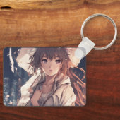 ザズルトレンディーアクリルユニークキーチェーンデザイン キーホルダー (正面)