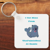 ザズル得の布のシールから私は採掘する キーホルダー (正面)