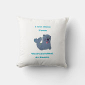 ザズル得の布のシールから私は採掘する クッション (正面)