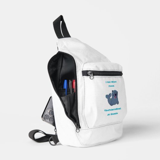 ザズル得の布のシールから私は採掘する スリングバッグ (見開き)