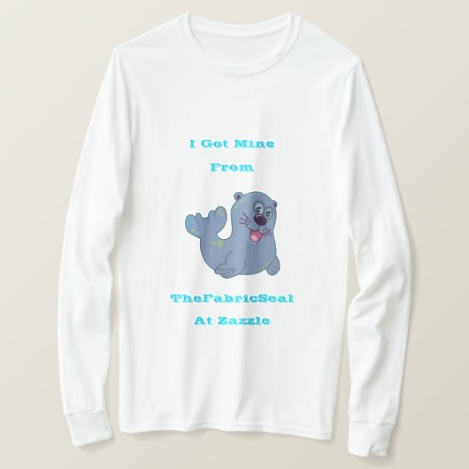 ザズル得の布のシールから私は採掘する Tシャツ (デザイン正面)