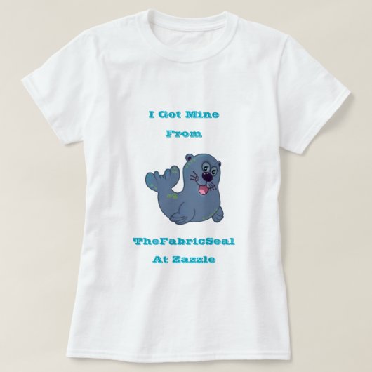 ザズル得の布のシールから私は採掘する Tシャツ (デザイン正面)