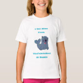 ザズル得の布のシールから私は採掘する Tシャツ (正面)