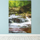 ザズル水自然画絵を描布 キャンバスプリント (インサイチュ (ウッドフロア))