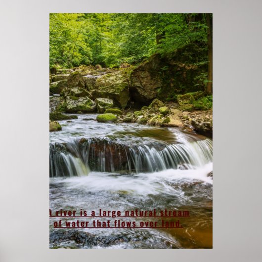 ザズル水自然画絵を描布 ポスター (正面)