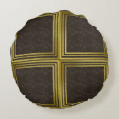 ザズル素晴らしにユニークラウンドピローデザイン ラウンドクッション (裏面)