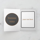 ザズル金ゴールド星折りサンキューカード サンキューカード (内部)