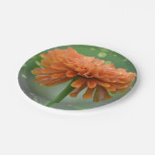 ザズル《植物》百日草紙プレート ペーパープレート (アングル)