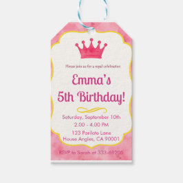 ザズレメイド王室の子供の誕生日招待状カード ギフトタグ