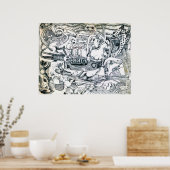 ザズー ポスター (キッチン)