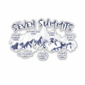 ザセブンサミツマウンテン登山 シール (正面)