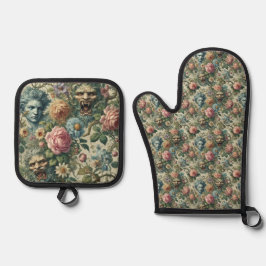 ザセルリアンミューズ – ゴシックビクトリアン様式 鍋つかみ&鍋敷きセット