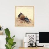 ザセレクトカブトムシ – 虫読みイラストレーション ポスター (ホームオフィス)