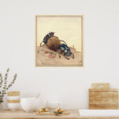 ザセレクトカブトムシ – 虫読みイラストレーション ポスター (キッチン)