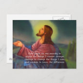 ザセレニティ祈りの言葉ウィズイエスキリス絵画ト ポストカード (正面/裏面)