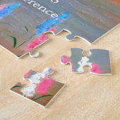 ザセレニティ祈りの言葉ウィズフォークアートエンジェル絵画ズ ジグソーパズル (側面)