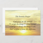 ザセレニティ祈りの言葉カード サンキューカード (正面/裏面)