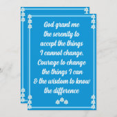 ザセレニティ祈りの言葉カード シーズンカード (正面/裏面)