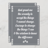 ザセレニティ祈りの言葉カード シーズンカード (正面/裏面)