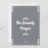 ザセレニティ祈りの言葉カード シーズンカード (裏面)