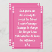 ザセレニティ祈りの言葉カード シーズンカード (正面/裏面)