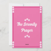 ザセレニティ祈りの言葉カード シーズンカード (裏面)