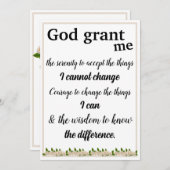 ザセレニティ祈りの言葉カード シーズンカード (正面/裏面)