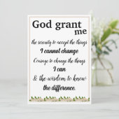 ザセレニティ祈りの言葉カード シーズンカード (スタンド正面)